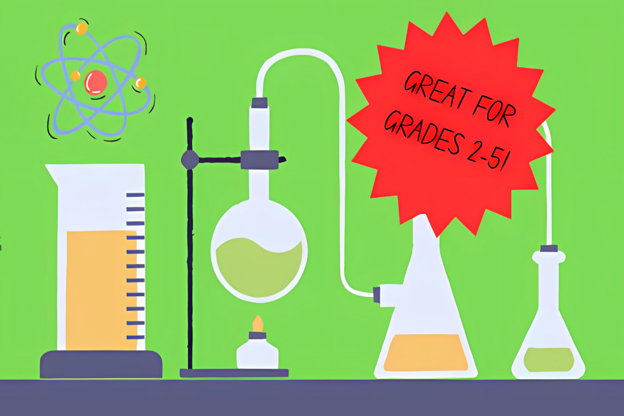 Scientific instruments and beakers. Great for grades 2-5!