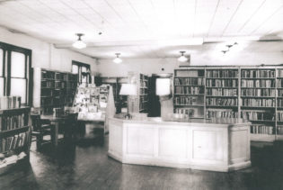 interior of library building